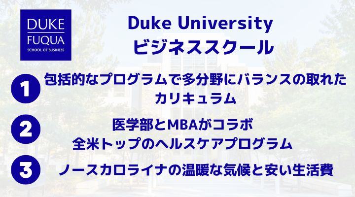 デューク大学MBA　